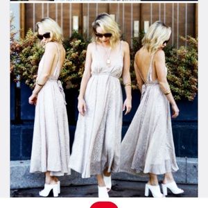 Snake Print MIDI Dress